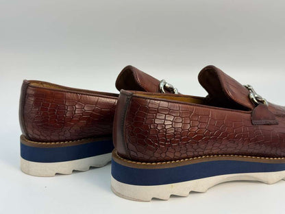 The Monaco Horsebit Loafer – Cognac Croc Edition