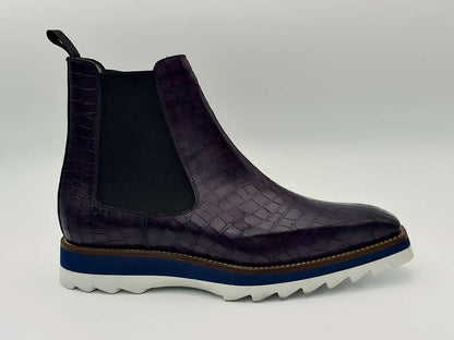 The Amalfi Chelsea – Imperial Plum Croc Edition