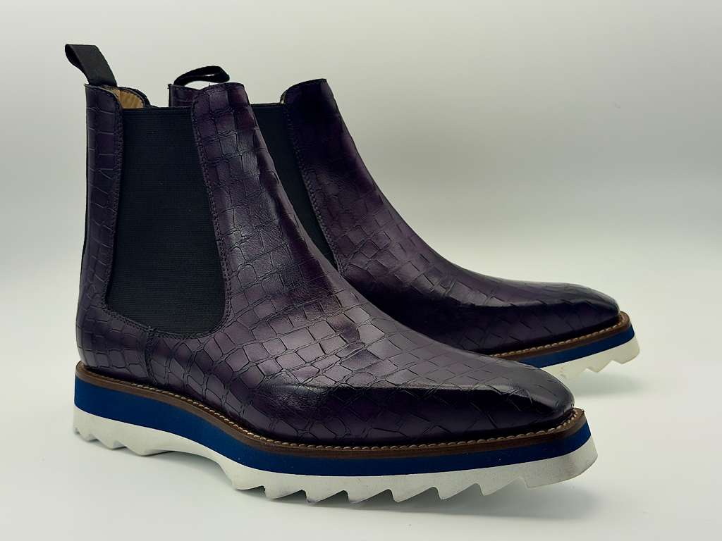 The Amalfi Chelsea – Imperial Plum Croc Edition