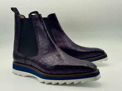 The Amalfi Chelsea – Imperial Plum Croc Edition