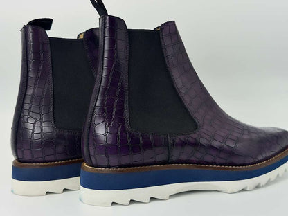 The Amalfi Chelsea – Imperial Plum Croc Edition
