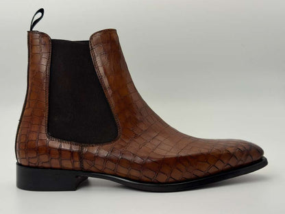 The Milano Chelsea – Chestnut Croc Edition