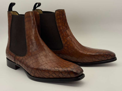 The Milano Chelsea – Chestnut Croc Edition