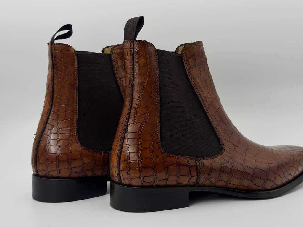 The Milano Chelsea – Chestnut Croc Edition