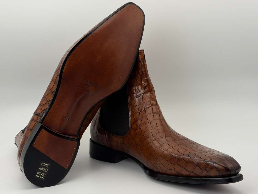 The Milano Chelsea – Chestnut Croc Edition