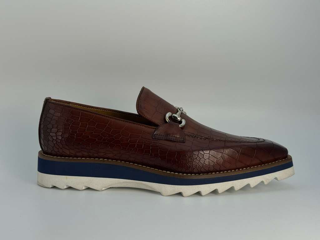 The Monaco Horsebit Loafer – Cognac Croc Edition