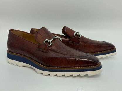 The Monaco Horsebit Loafer – Cognac Croc Edition